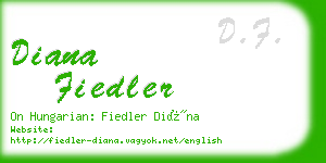 diana fiedler business card